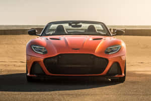 Stunning Aston Martin Dbs Superleggera In Motion Wallpaper