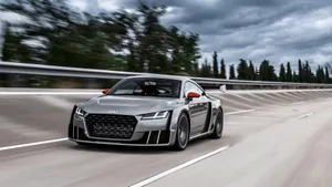 Stunning Audi Tt On The Road Wallpaper