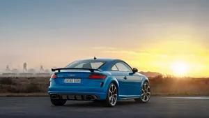 Stunning Audi Tt Rs In Motion Wallpaper