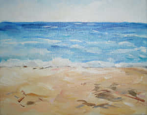 Stunning Beach Art Masterpiece Wallpaper