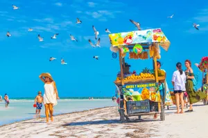 Stunning Beach In Mexico Wallpaper