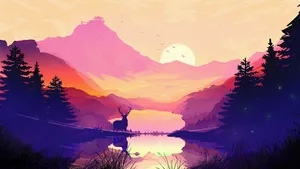 Stunning Beach Scene With A Radiant Sunset On A Laptop Screen 1366 X 768 Wallpaper