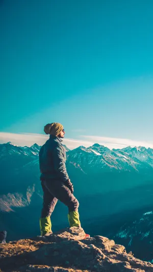 Stunning Blue Sky Behind A Rural Windmill Wallpaper