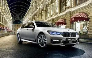 Stunning Bmw 7 Series In Action Wallpaper