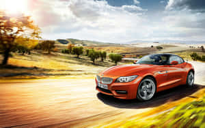 Stunning Bmw Z4 Roadster In Action Wallpaper