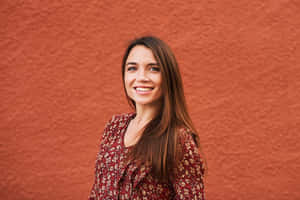 Stunning Brown-eyed Girl Portrait Wallpaper