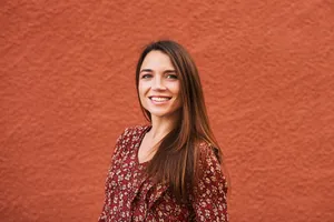 Stunning Brown-eyed Girl Portrait Wallpaper