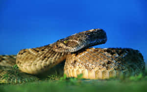 Stunning Brown Snake In Its Natural Habitat Wallpaper