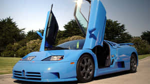 Stunning Bugatti Eb110 Super Sport In Motion Wallpaper