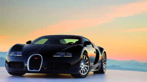 Stunning Bugatti Veyron Sports Car In Action Wallpaper