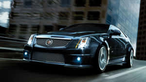 Stunning Cadillac Cts On The Open Road Wallpaper