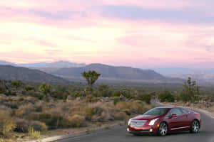 Stunning Cadillac Elr On The Road Wallpaper