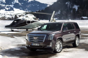 Stunning Cadillac Escalade In Its Natural Habitat. Wallpaper