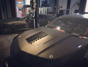 Stunning Car Hood Reflecting The Open Road Wallpaper