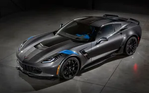 Stunning Chevrolet Corvette Grand Sport In Action Wallpaper