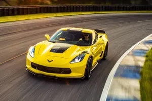 Stunning Chevrolet Corvette Grand Sport In Action Wallpaper