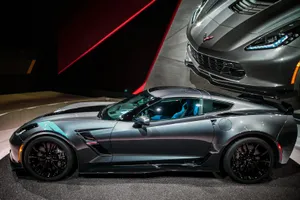 Stunning Chevrolet Corvette Grand Sport In Motion Wallpaper