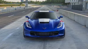 Stunning Chevrolet Corvette Grand Sport In Motion Wallpaper