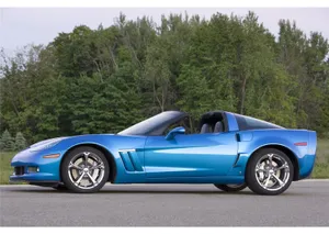 Stunning Chevrolet Corvette Grand Sport On The Road Wallpaper