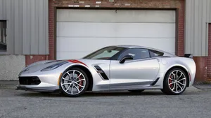 Stunning Chevrolet Corvette Grand Sport On The Road Wallpaper
