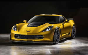 Stunning Chevrolet Corvette Z06 In Action Wallpaper