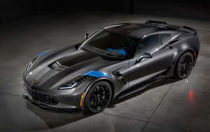 Stunning Chevrolet Corvette Z06 On The Racetrack Wallpaper