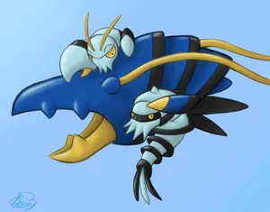 Stunning Clawitzer In Action Wallpaper