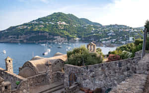 Stunning Coastal View Of A Beautiful Italian Island Wallpaper