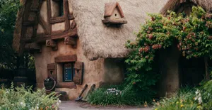 Stunning Cottage Garden In Full Bloom Wallpaper