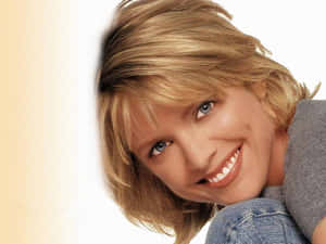 Stunning Courtney Thorne Smith Posing In A Photoshoot Wallpaper