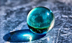 Stunning Crystal Ball Reflecting A Beautiful Natural Scene Wallpaper