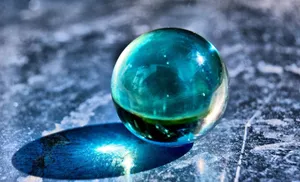 Stunning Crystal Ball Reflecting A Beautiful Natural Scene Wallpaper