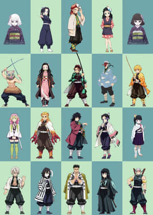 Stunning Demon Slayer Characters Group Image Wallpaper