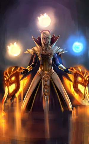 Stunning Dota 2 Invoker, Master Of Arcane Arts Wallpaper