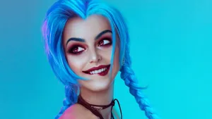 Stunning Female Witcher Cosplayer Wallpaper