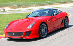 Stunning Ferrari 599 Gtb Fiorano In Motion Wallpaper