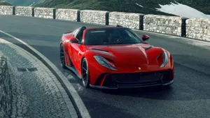 Stunning Ferrari 812 Superfast In Action Wallpaper