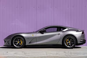 Stunning Ferrari 812 Superfast On The Road Wallpaper