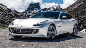 Stunning Ferrari Gtc4lusso In Action Wallpaper