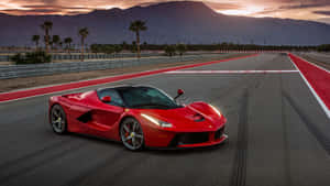 Stunning Ferrari Laferrari In Motion Wallpaper