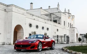 Stunning Ferrari Portofino In Action Wallpaper