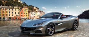 Stunning Ferrari Portofino In Motion Wallpaper