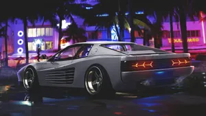 Stunning Ferrari Testarossa In Action Wallpaper