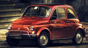 Stunning Fiat 500l Parked On The Street Wallpaper