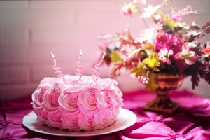 Stunning Floral Cake Artistry Wallpaper