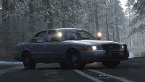 Stunning Ford Crown Victoria In Action Wallpaper