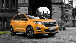 Stunning Ford Edge Cruising Down The Highway Wallpaper