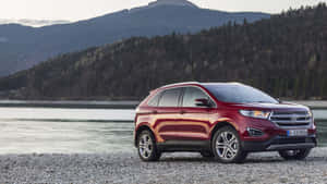 Stunning Ford Edge On The Road Wallpaper