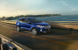 Stunning Ford Escape On A Scenic Mountain Road Wallpaper