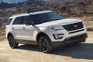 Stunning Ford Explorer Cruising On Open Road Wallpaper